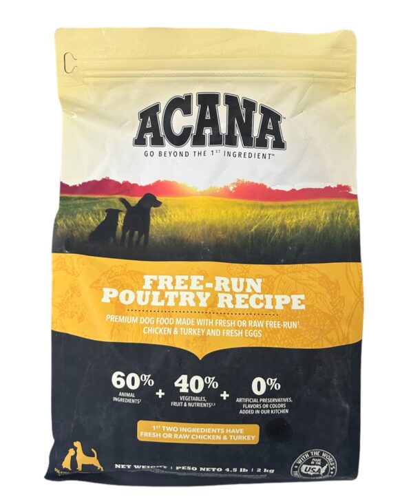 ACANA PERRO FREE RUN POULTRY RECIPE 2 KG.